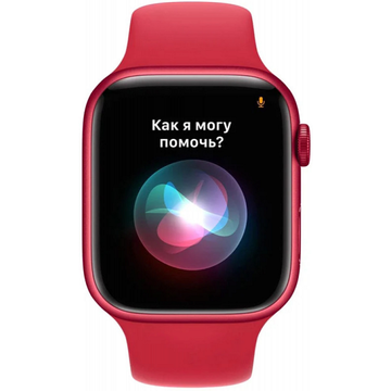 Смарт-годинник Apple Watch 7 GPS 41mm Red Aluminum Case with Red Sport Band (MKN23)
