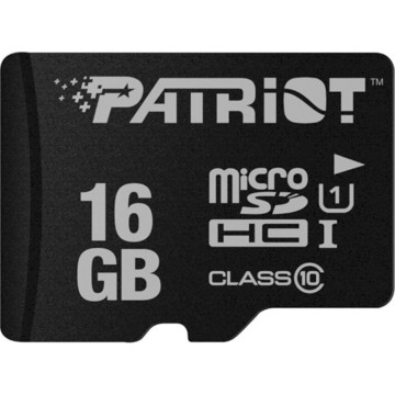 Карта пам'яті  Patriot MicroSDHC 16GB UHS-I (Class 10) LX Series (card only) (PSF16GMDC10)
