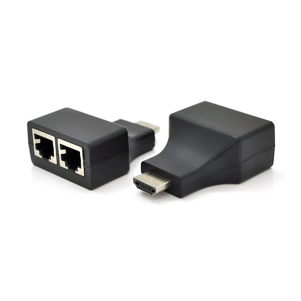 Адаптер і перехідник Voltronic (YT-SCPE HDMI/2P-30m720P/08516) HDMI-2хRJ-45 Black