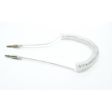 Кабель Dengos mini-Jack 3.5 mm(M)-mini-Jack 3.5 mm(M) 1м White (AUDIO-PLS-PRUZH-WHITE)