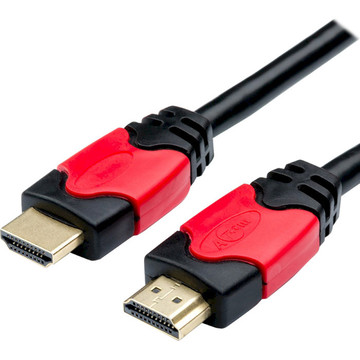 Кабель Atcom (24941) HDMI-HDMI ver 2.0 4K 1м Red/Gold