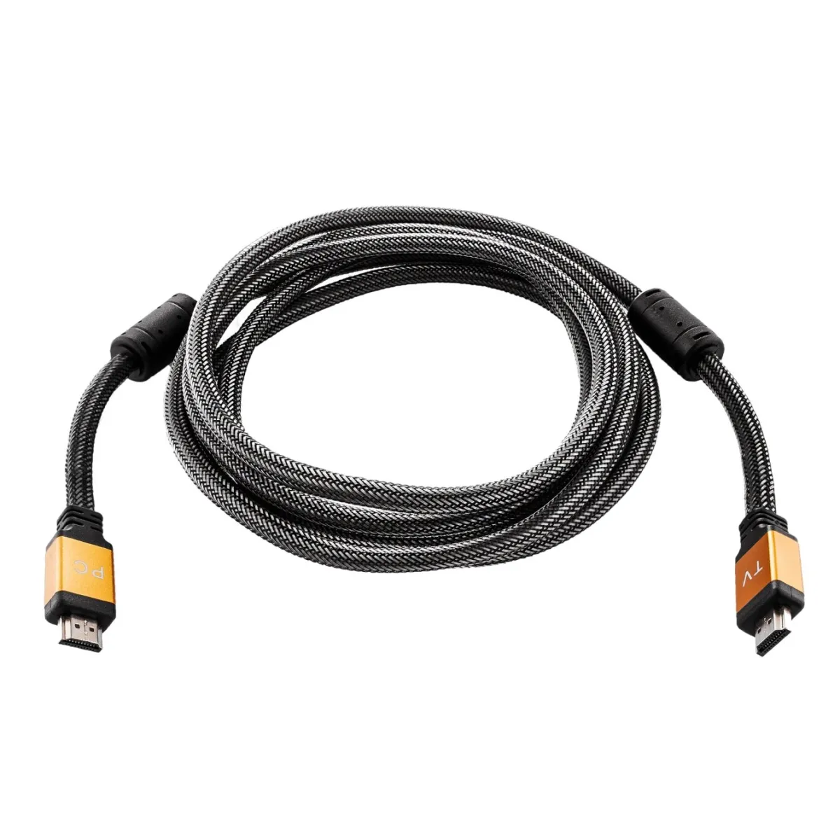 Кабель LogicPower (LP5780) HDMI-HDMI v2.0 3м черно-золотой