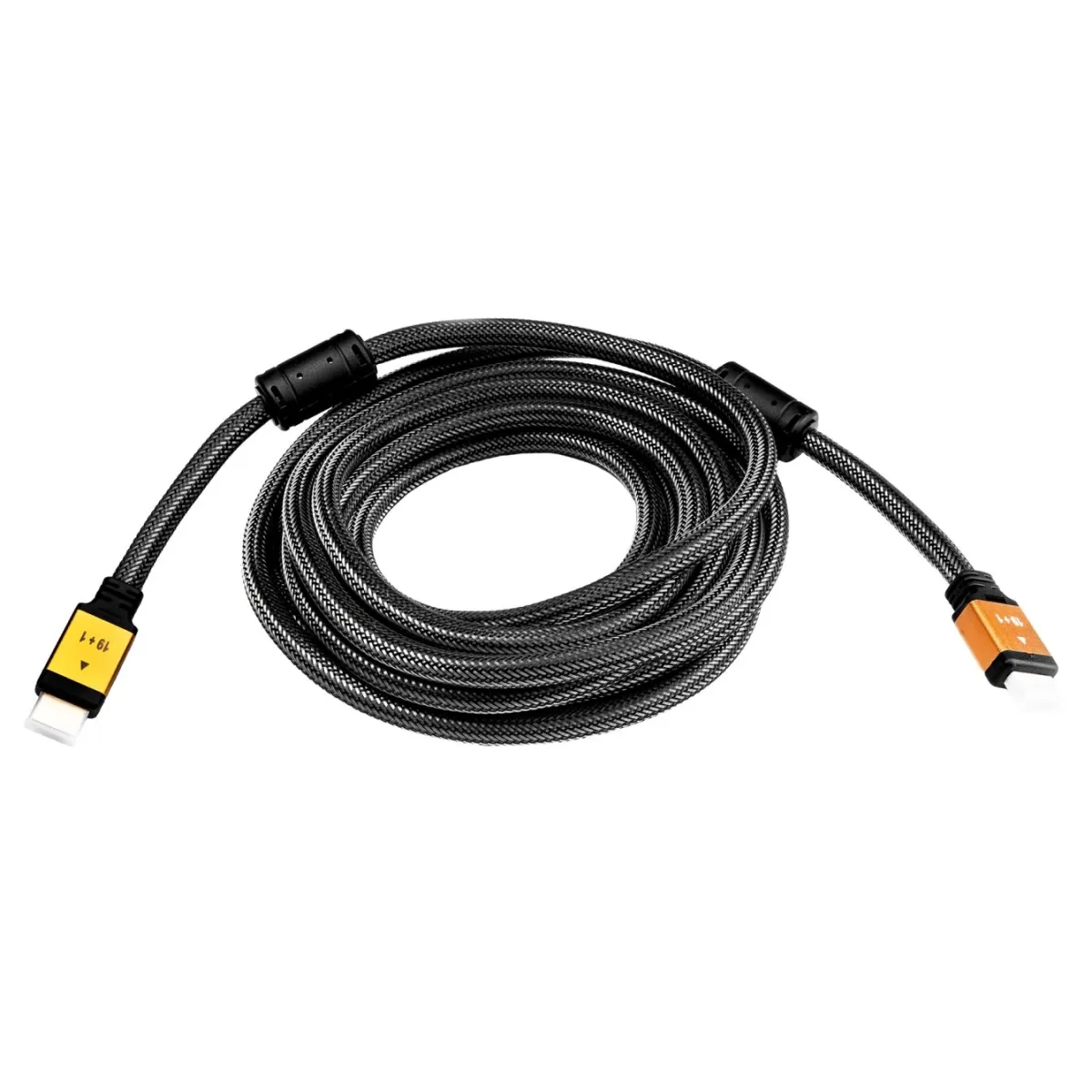 Кабель LogicPower (LP5781) HDMI-HDMI v2.0 5м черно-золотой