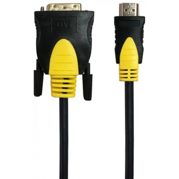 Кабель Maxxter (CCBP-HDMI-DVI-1.8) HDMI-DVI 1.8м позолоч. Black