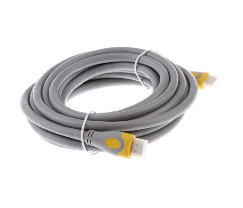 Кабель Merlion (YT-HDMI(M)/(M)HSV2.0-1.5m/07407) HDMI-HDMI 1.5м Grey/Yellow