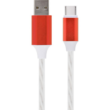 Кабель USB Cablexpert (CC-USB-CMLED-1M) USB 2.0 - USB Type-C 1м преміум White
