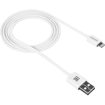 Кабель USB Canyon USB - Lightning 1м White (CNE-CFI1W)