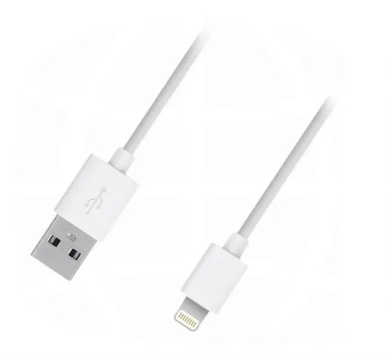 Кабель USB Dengos USB-Apple iPhone 5 Ipad mini 1m White (CBL-001)