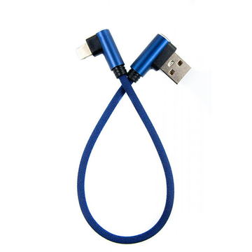 Кабель USB Dengos USB-Lightning 0.25м Blue (NTK-L-UG-SHRT-SET-BLUE)
