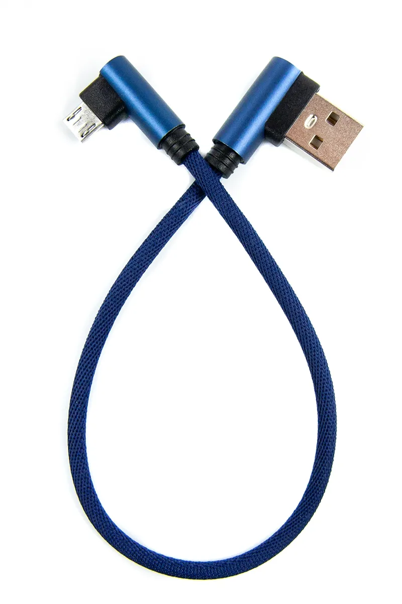 Кабель USB Dengos USB-microUSB 0.25м Blue (NTK-M-UG-SHRT-SET-BLUE)