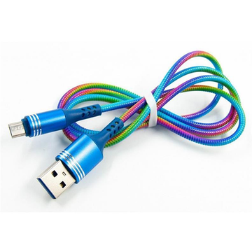 Кабель USB Dengos USB-microUSB 1м Rainbow (PLS-M-PRUZH-RAINBOW)