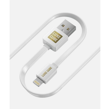 Кабель USB Luxe Cube Flat USB-Lightning 1м White (2231252965016)