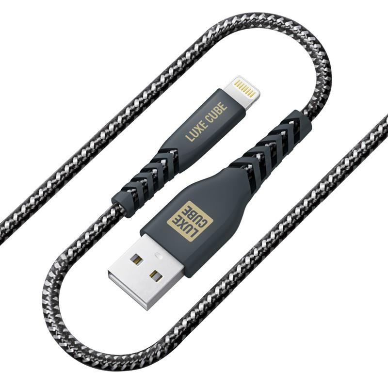 Кабель USB Luxe Cube Kevlar USB-Lightning 1.2м Black (8886668686440)