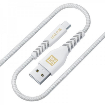 Кабель USB Luxe Cube Kevlar USB-microUSB 1.2м White (8886668686266)