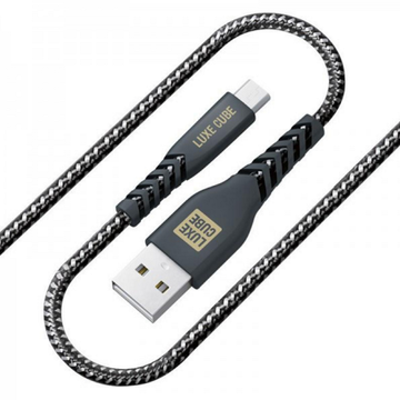Кабель USB Luxe Cube Kevlar USB-microUSB 1.2м Black (8886668686242)