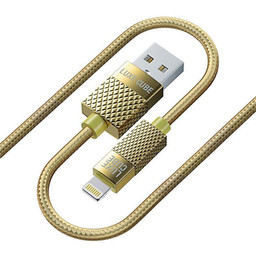 Кабель USB Luxe Cube Premium USB-Lightning 1м золотой (8886668686150)