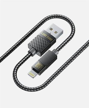 Кабель USB Luxe Cube Premium USB-Lightning 1м сірий (9780201379648)