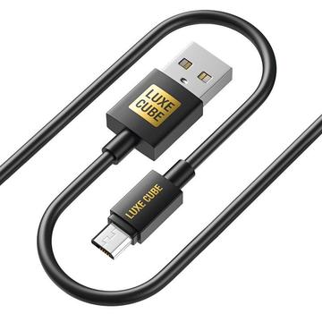 Кабель USB Luxe Cube USB-microUSB 3А 2м Black (8886888698483)