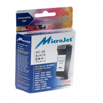 Струйный картридж Microjet for HP №45 Black 850C/1100C/1600C (HC-05)