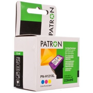 Струйный картридж Patron HP PN-H121XL Color (CC641HE) (CI-HP-CC644HE-C-PN)