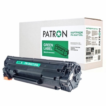 Тонер-картридж Patron HP LJ CB435A/Canon 712 Green Label (PN-35A/712GL)