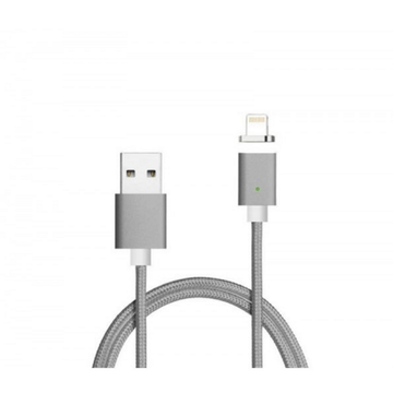 Кабель USB Ninja USB-Lighting магнітний 1м Gray (YT-MCFB-L/Gr/15592) блістер