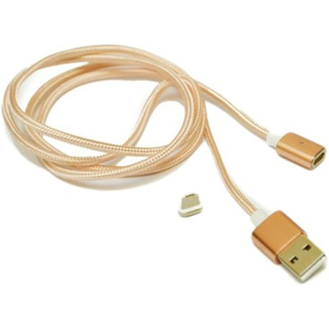 Кабель USB Ninja USB-microUSB магнитный 1м Gold (YT-MCFB-M/G/09165) блистер