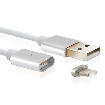 Кабель USB Voltronic USB-Lighting магнітний 1м Silver (YT-MCFB-L/S/13190) блістер