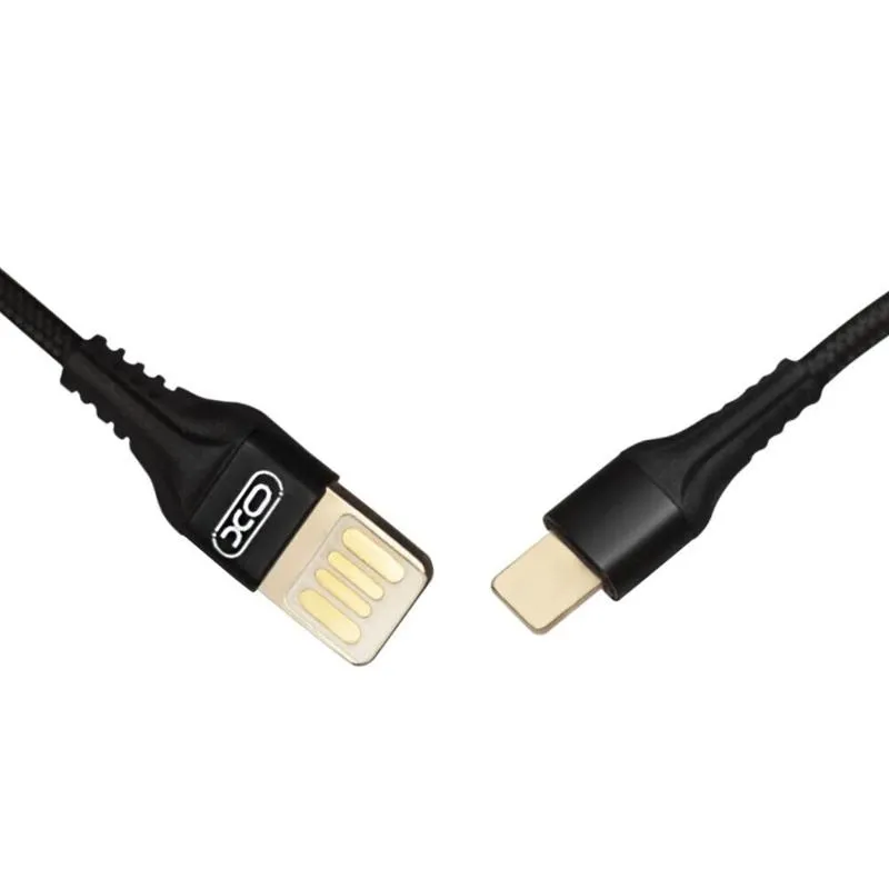 Кабель USB XO NB118 Weave USB-USB Type-C 2.1A 1м Black (00000012439)