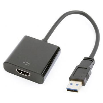 Кабель USB Cablexpert (A-USB3-HDMI-02) USB3.0-HDMI 0.15 м Black