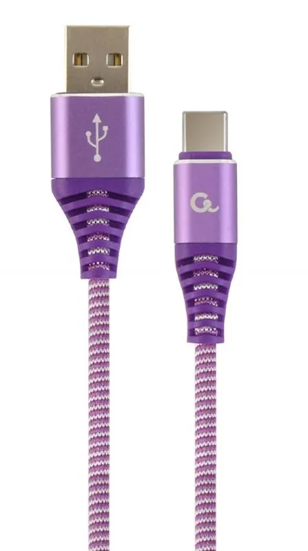 Кабель USB Cablexpert (CC-USB2B-AMCM-2M-PW) USB2.0 - USB Type C 2м Purple/White
