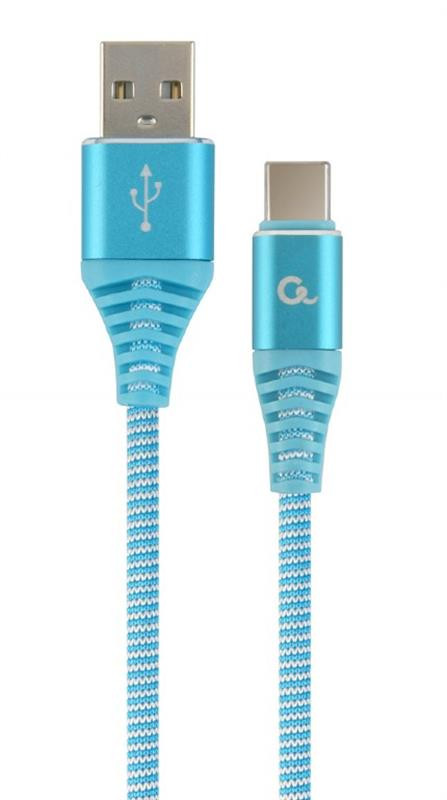 Кабель USB Cablexpert (CC-USB2B-AMCM-2M-VW) USB2.0 - USB Type C 2м Blue/White