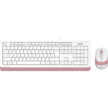 Клавіатура A4Tech F1010 White/Pink USB