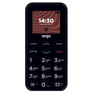 Мобильный телефон ERGO R181 Dual Sim (black)