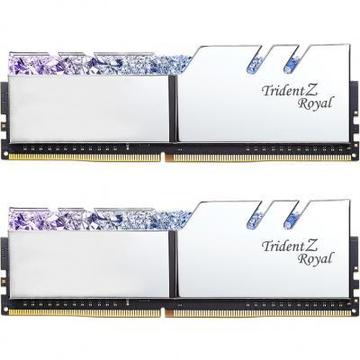 Оперативная память DDR4 16GB (2x8GB) 3200 MHz Trident Z Royal RGB Silver G.Skill (F4-3200C16D-16GTRS)
