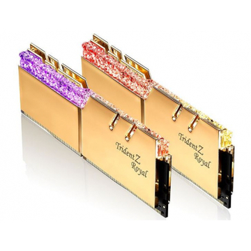 Оперативна пам'ять DDR4 16GB (2x8GB) 3600 MHz Trident Z Royal Gold G.Skill (F4-3600C18D-16GTRG)