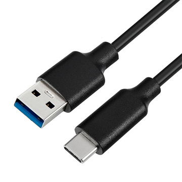 Кабель USB AM-Type-C M 1.0 м Gen2 60W (20V 3A) 10 Gbps Black