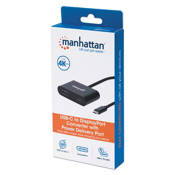 USB Хаб Intracom USB3.1 Type-C/ DisplayPort(Thunderbolt 3)/PD 60W/ Black