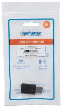 Адаптер і перехідник Manhattan USB3.1 Type-C - USB3.0 Type-A (M)