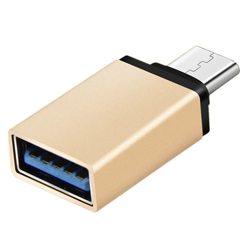 Адаптер и переходник Manhattan USB3.1 Type-C - USB 3.0 AF (OTG) Gold