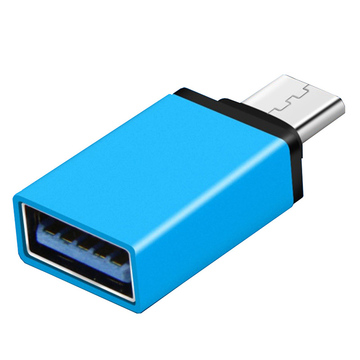 Адаптер и переходник Manhattan USB3.1 Type-C - USB 3.0 AF (OTG) Blue