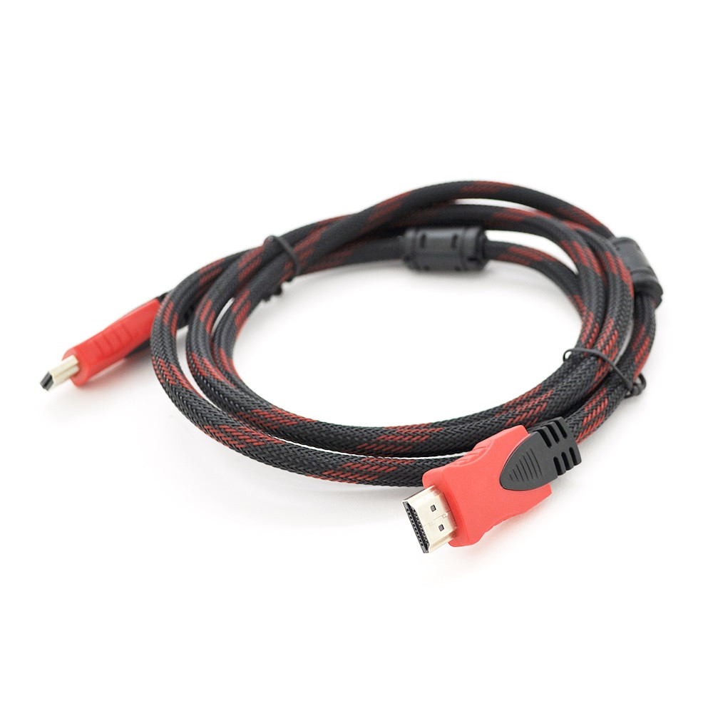 Кабель Merlion (YT-HDMI(M)/(M)NY/RD-3.0m/01066) HDMI-HDMI 3м Black/Red