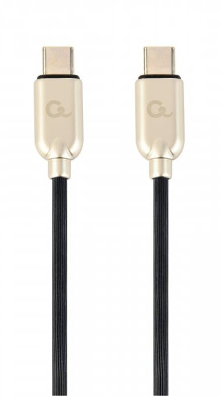 Кабель синхронізації Cablexpert (CC-USB2PD60-CMCM-2M) USB Type-C-USB Type-C 2м Black/Gold