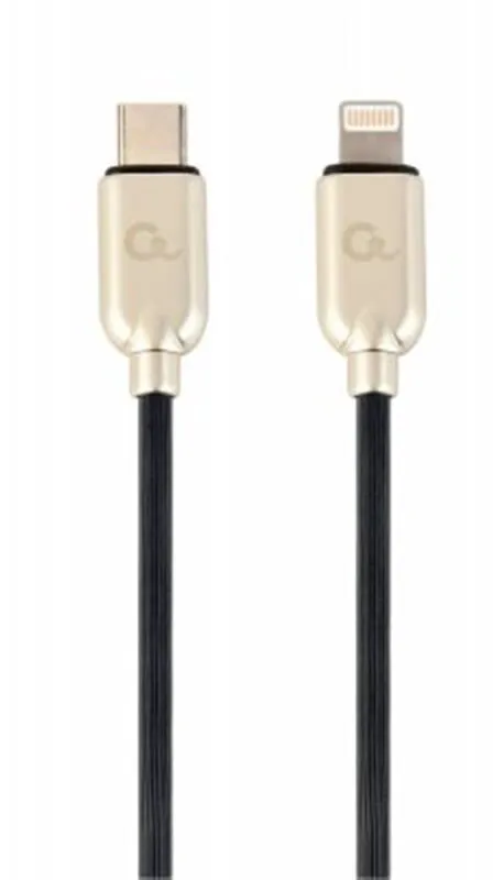 Кабель синхронизации Cablexpert (CC-USB2PD18-CM8PM-1M) USB Type-C-Lightning 1м Black/Gold
