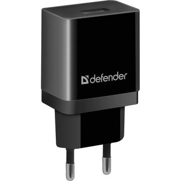 Зарядное устройство Defender 1 USB 2.1А EPA-10 Black