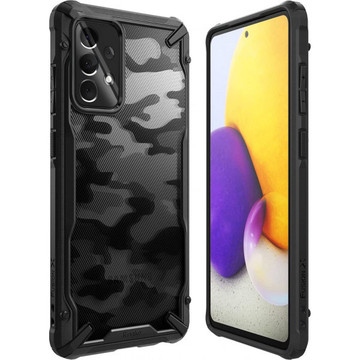 Чехол-накладка Ringke Fusion X для Samsung Galaxy A72 SM-A725 Camo Black (RCS4895)