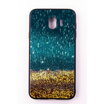 Чехол-накладка Dengos Glam для Samsung Galaxy J4 SM-J400 Золотой песок (DG-BC-GL-24)