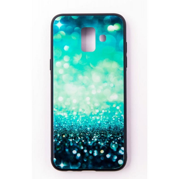 Чехол-накладка Dengos Glam для Samsung Galaxy A6 (2018) SM-A600 Голубой-мятный калейдоскоп (DG-BC-GL-30)