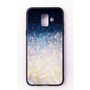 Чехол-накладка Dengos Glam для Samsung Galaxy A6 (2018) SM-A600 Бело-синий калейдоскоп (DG-BC-GL-28)