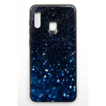 Чохол-накладка Dengos Glam для Samsung Galaxy A30 SM-A305 Синій калейдоскоп (DG-BC-GL-62)